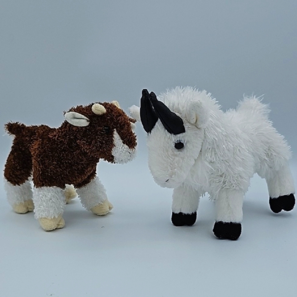 Douglas Cuddle Toy Bundle (2) Goats 1505|| 4030 Plushie Soft